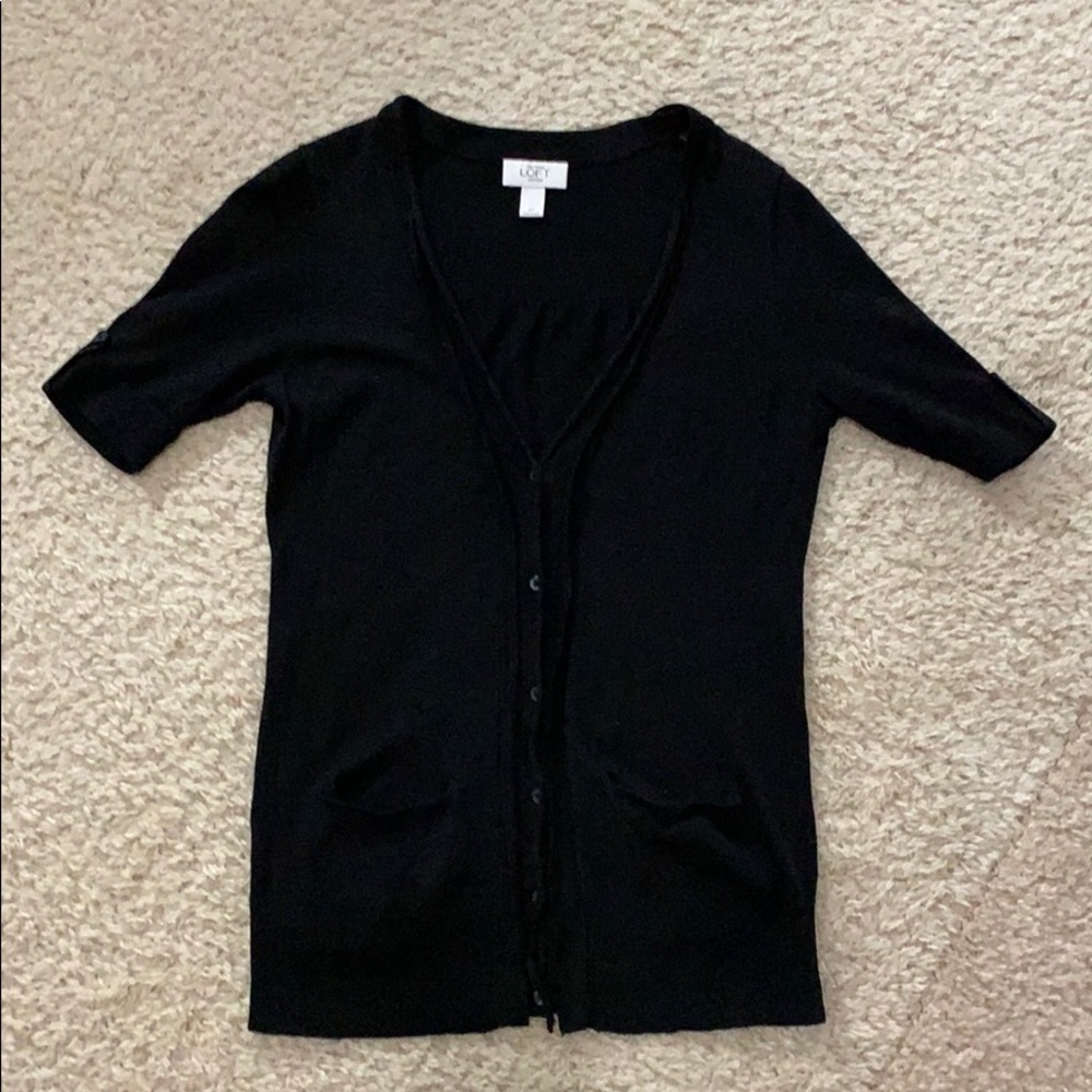 LOFT Short Sleeve Cardigan